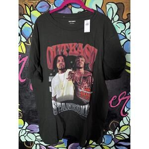 Old Navy OutKast Stankonia Tee T-Shirt, Black, Large